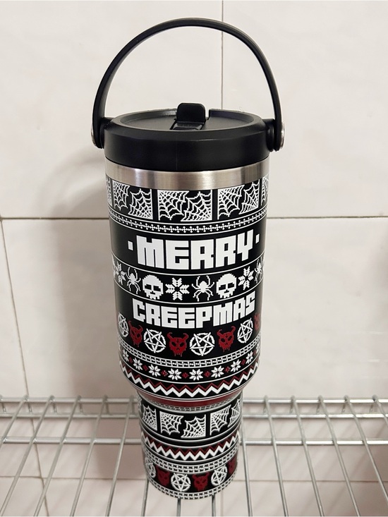 Spirit Christmas Other - Spirit Christmas Merry Creepmas Black Tumbler NWT